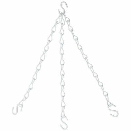 HOMEPAGE 18 in. Hanging Flower Pot Chain Plant Hardware Accessories N275-040, White HO418664